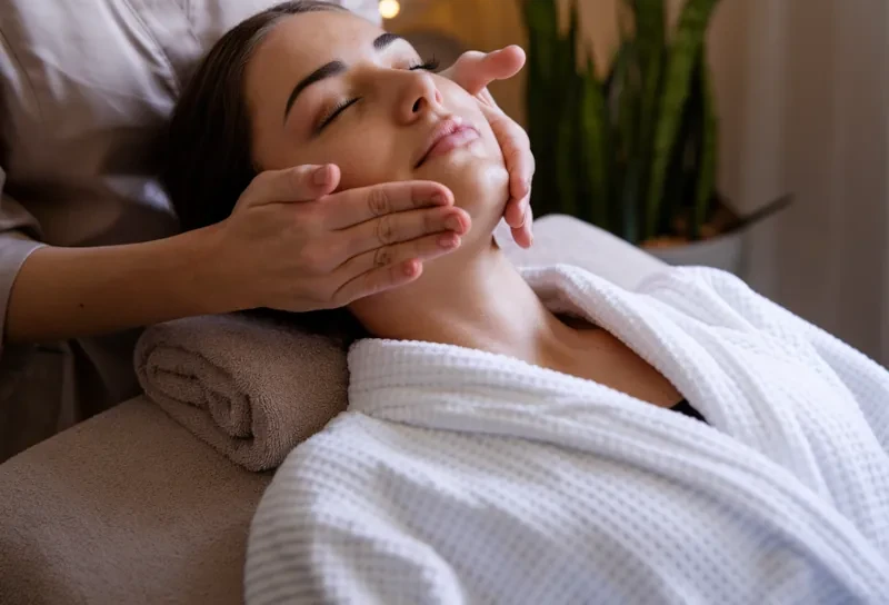 Gesicht Massage